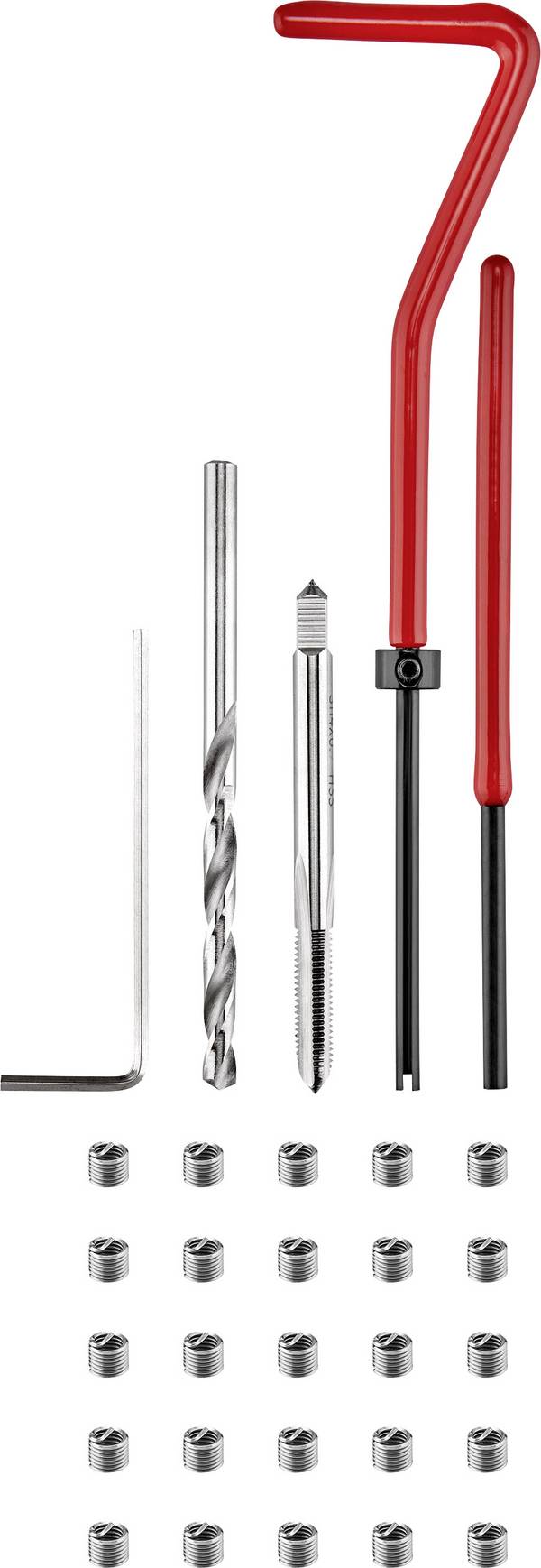 TOOLCRAFT TO-5016570 Sada koleček se závitem  30dílná M4