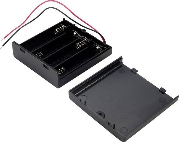 TRU COMPONENTS SBH341-1A bateriový držák 4x AA kabel