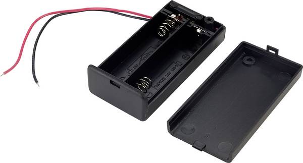 TRU COMPONENTS SBH-321-3AS úložný box na baterie 2x AA kabel