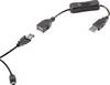 Renkforce USB kabel USB 2.0 USB-A zástrčka, USB Mini-B zástrčka 0.40 m černá vč. spínače ZAP/VYP , pozlacené kontakty RF-3346620