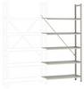 Manuflex RA3252.7035 přístavný modul skladového regálu , (š x v x h) 90 x 1.9 x 30 cm, šedobílá (RAL 7035)