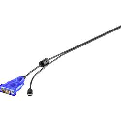 USB 2.0, sériový kabel Renkforce CRS-232 RF-3353476, 1.5 m, černá