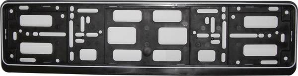 HP Autozubehör  plast držák registrační značky černá (d x š x v) 15 x 530 x 135 mm