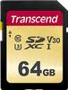 Transcend Premium 500S paměťová karta SDXC 64 GB Class 10, UHS-I, UHS-Class 3, v30 Video Speed Class