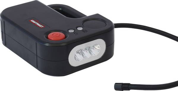 Dino KRAFTPAKET 136308, kompresor, 10.3 bar, 12V adaptér pro napájení přes kabel, digitální displej, kabelová šachta / uchycení kabelu, s pracovní lampou