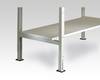 Manuflex LZ3675 ESD Mezi jednotlivými Melamin světle šedá vodivý svodový odpor podle EN100015 1250 x 500x25mm, s odporem pro univerzální 1250 x 800 mm světle šedá