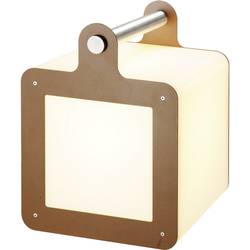 LED kostka, venkovní dekorativní osvětlení SLV Omnicube 227547, E27, 24 W, bílá, rezavá