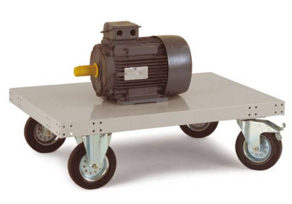 Manuflex TT0033.7035 bez posunovací rukojeti plošinový vozík, ocelový plech, práškově lakováno, max. zatížení 500 kg