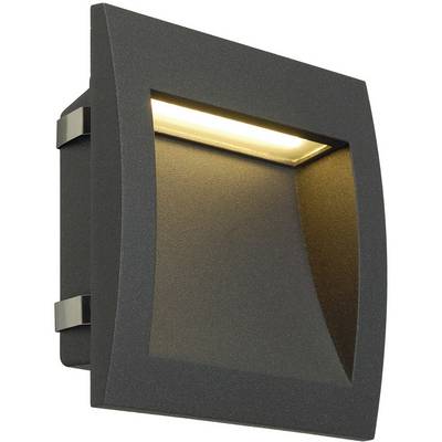Nástěnná lampa s moderním, zakřiveným designem, černé tělo a teplé, nepřímé světlo; ideální pro navozování atmosféry.