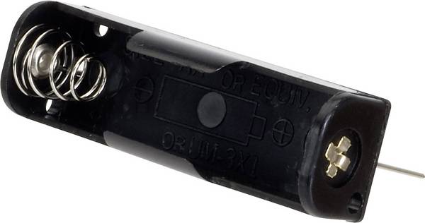 TRU COMPONENTS BH-311-1P bateriový držák 1x AA póly kontaktu