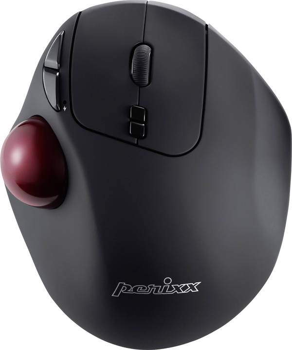 Perixx PERIMICE-717 D laserová Trackball, přenos bezdrátový, 7 tlačítko, 2000 dpi, černá