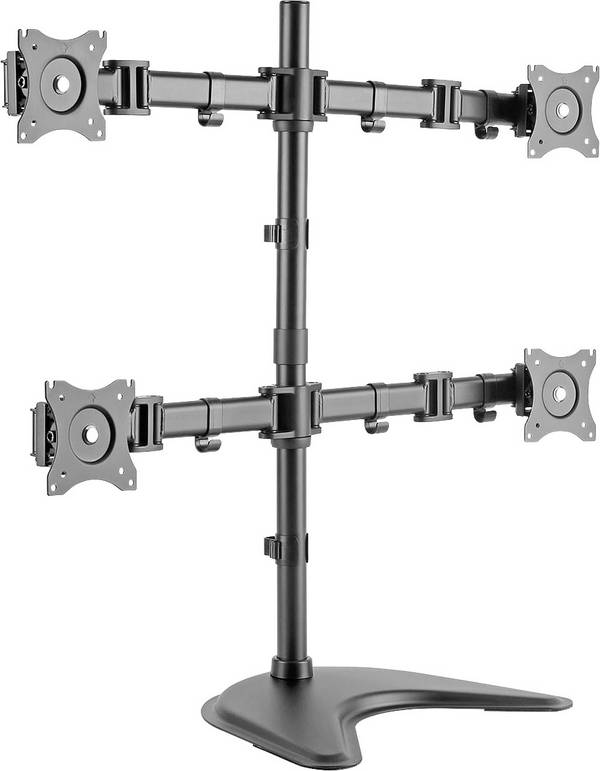 Digitus DA-90364 držák monitoru 38,1 cm (15") - 68,6 cm (27") otočný, nastavitelná výška, naklápěcí, nakláněcí, otočný, stojan