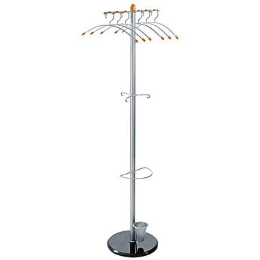 ALCO stojanový věšák 2805 2805 Počet háků: 3 (Ø x v) 48 cm x 178 cm Kov (práškový nátěr) stříbrná 1 ks