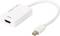 Adaptérový kabel z Mini DisplayPortu na HDMI v bílé barvě. Umožňuje připojení zařízení s Mini DisplayPortem k zařízení s HDMI.