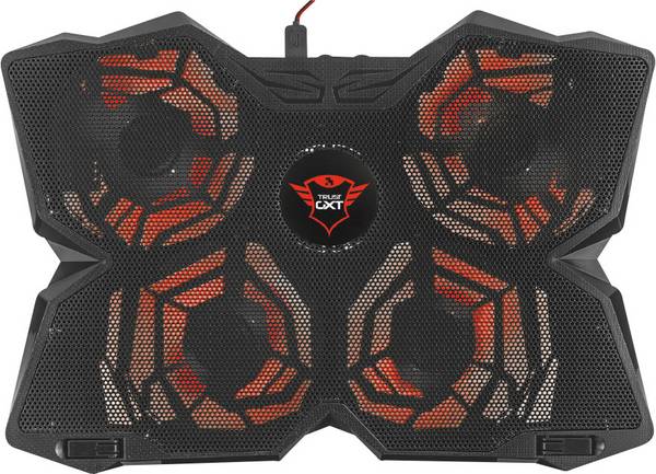 Trust GXT 278 Yozu chladicí podložka pod notebook  nastavitelná výška, regulovatelný ventilátor