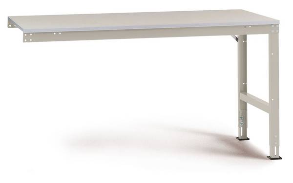 Manuflex AU6011.0001 Arbeitst.Univerzální, montáž. 1000x 800x760 mm, Pl.Melamin domácí šedá barva zelená, šedá, zelená, deska /rám + 2 nohy