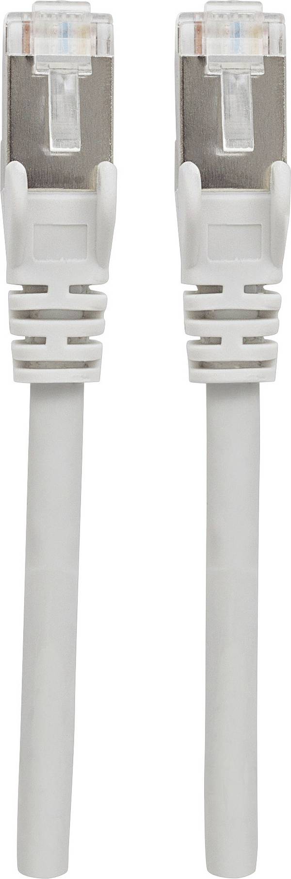 Intellinet 737296 RJ45 síťové kabely, propojovací kabely CAT 6A S/FTP 50.00 m šedá fóliové stínění, stínění pletivem, bez halogenů 1 ks