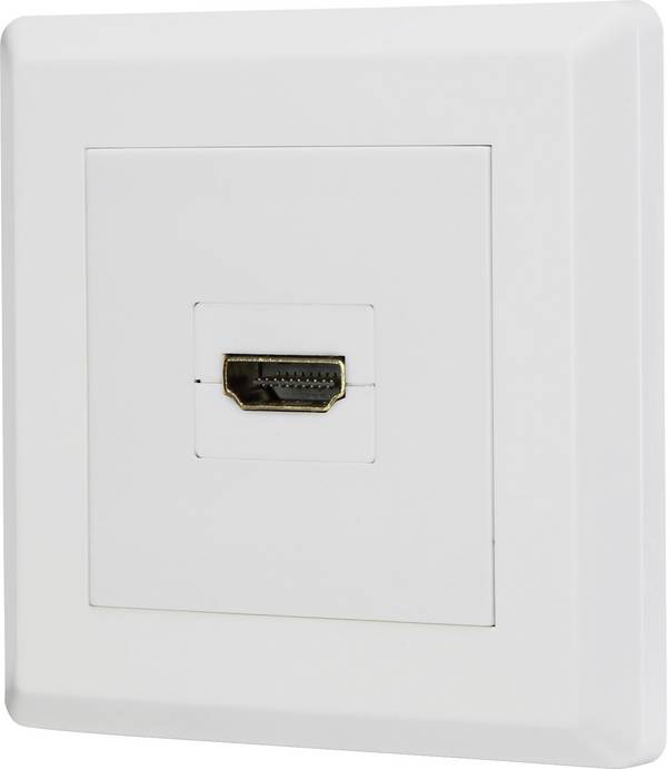 Renkforce RF-4724906 HDMI adaptér [1x HDMI zásuvka - 1x HDMI zásuvka] bílá pozlacené kontakty