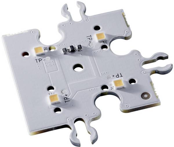 plochá LED teplá bílá (d x š x v) 40 x 40 x 4.64 mm Lumitronix