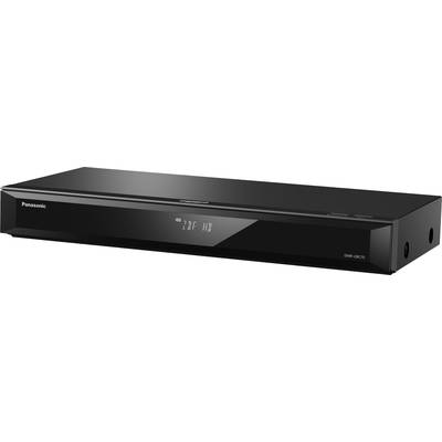 Černý DVD nebo Blu-ray přehrávač s digitálním displejem na přední straně, který zobrazuje čas. Název značky je umístěn vlevo nahoře.