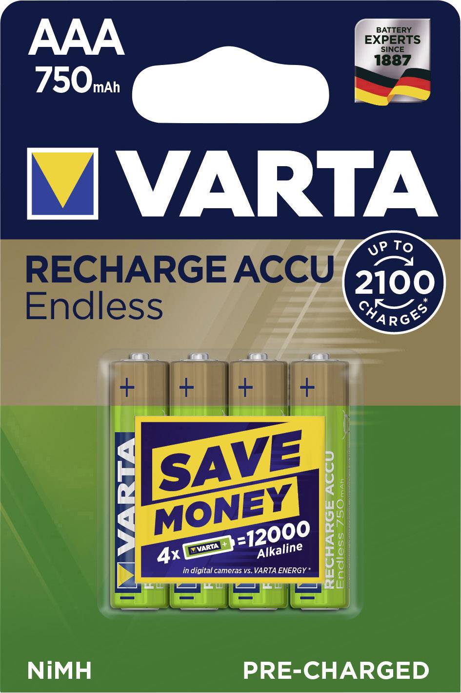 Varta Endless Ready To Use Akumul Tor Aaa Ni Mh Mah V Ks Conrad Cz