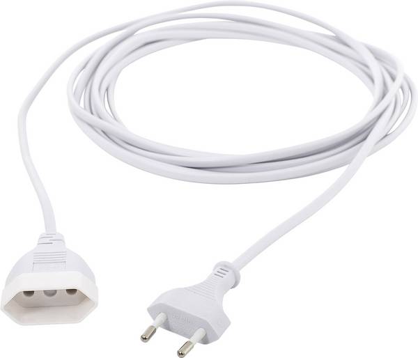 HAWA R695 napájecí prodlužovací kabel, 2.5 A, bílá, 3.00 m, plochý
