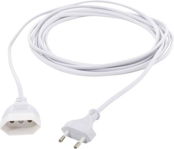 HAWA R699 napájecí prodlužovací kabel, 2.5 A, bílá, 5.00 m, plochý