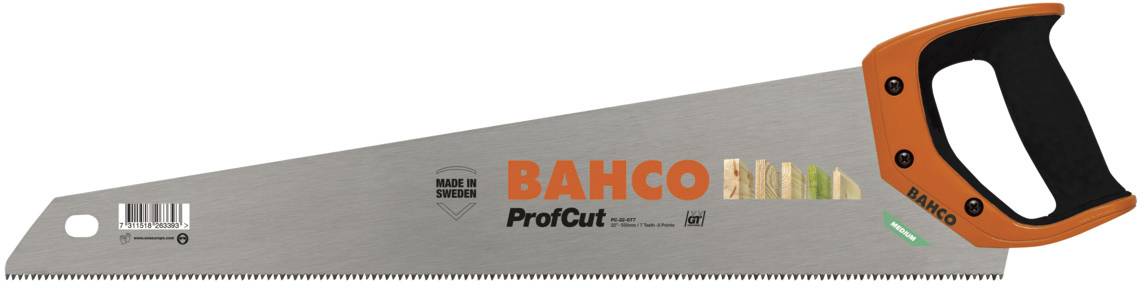 Ruční pilový list Bahco ProfCut s ergonomickou rukojetí, vhodný pro práci se dřevem.