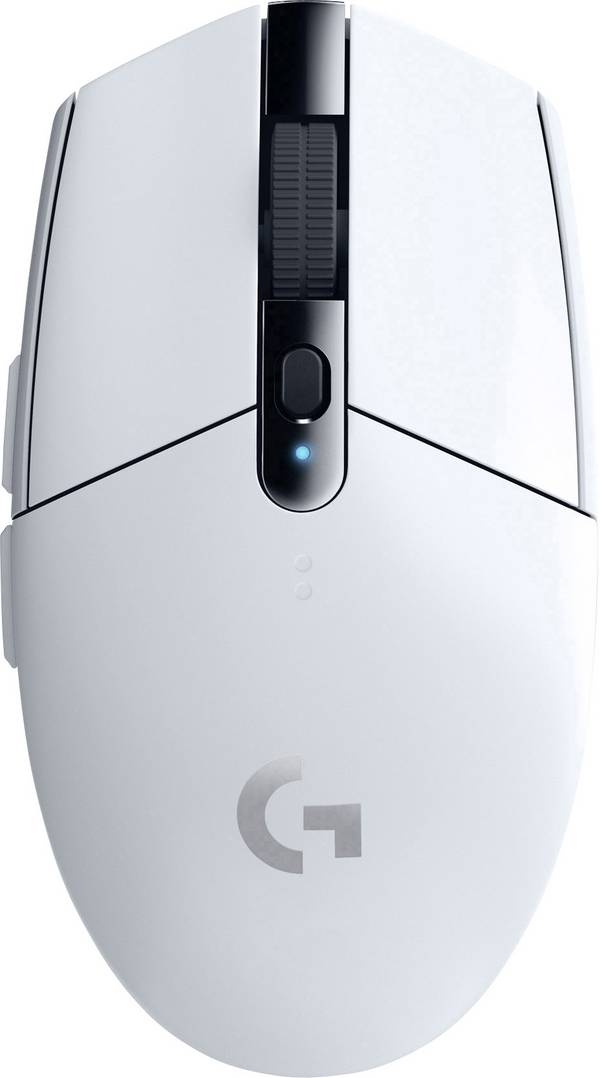 Logitech Gaming G305 optická herní myš, přenos bezdrátový, 6 tlačítko, 12000 dpi, bílá