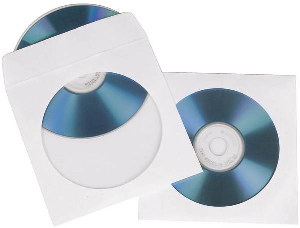 Hama obal na CD 00062671 1 CD/DVD/Blu-Ray bílá papír 50 ks