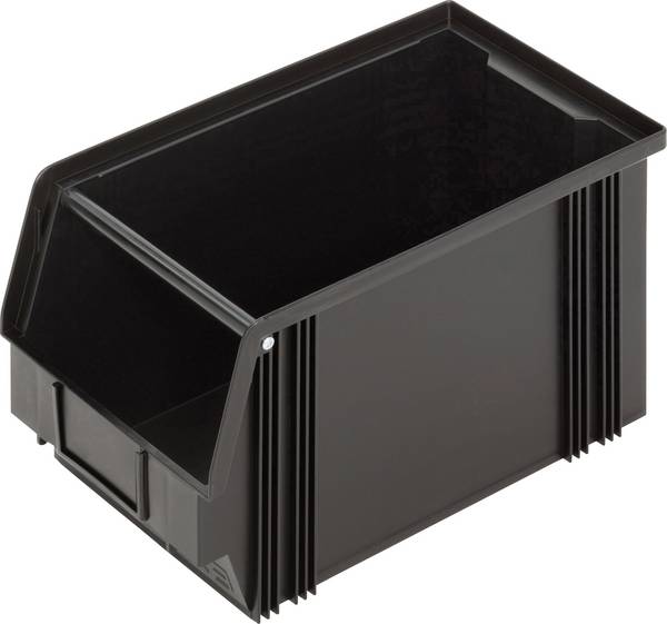 Alutec 1394003197 skladový box , CB3MC, vodivý, (d x š x v) 350 x 200 x 200 mm, černá, 1 ks