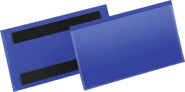 Durable magnetická taška na štítky 174207 modrá 150 mm x 76 mm  50 ks