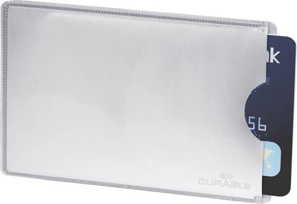 Durable RFID pouzdro na dokumenty, ochranné pouzdro 890023 stříbrná 10 ks