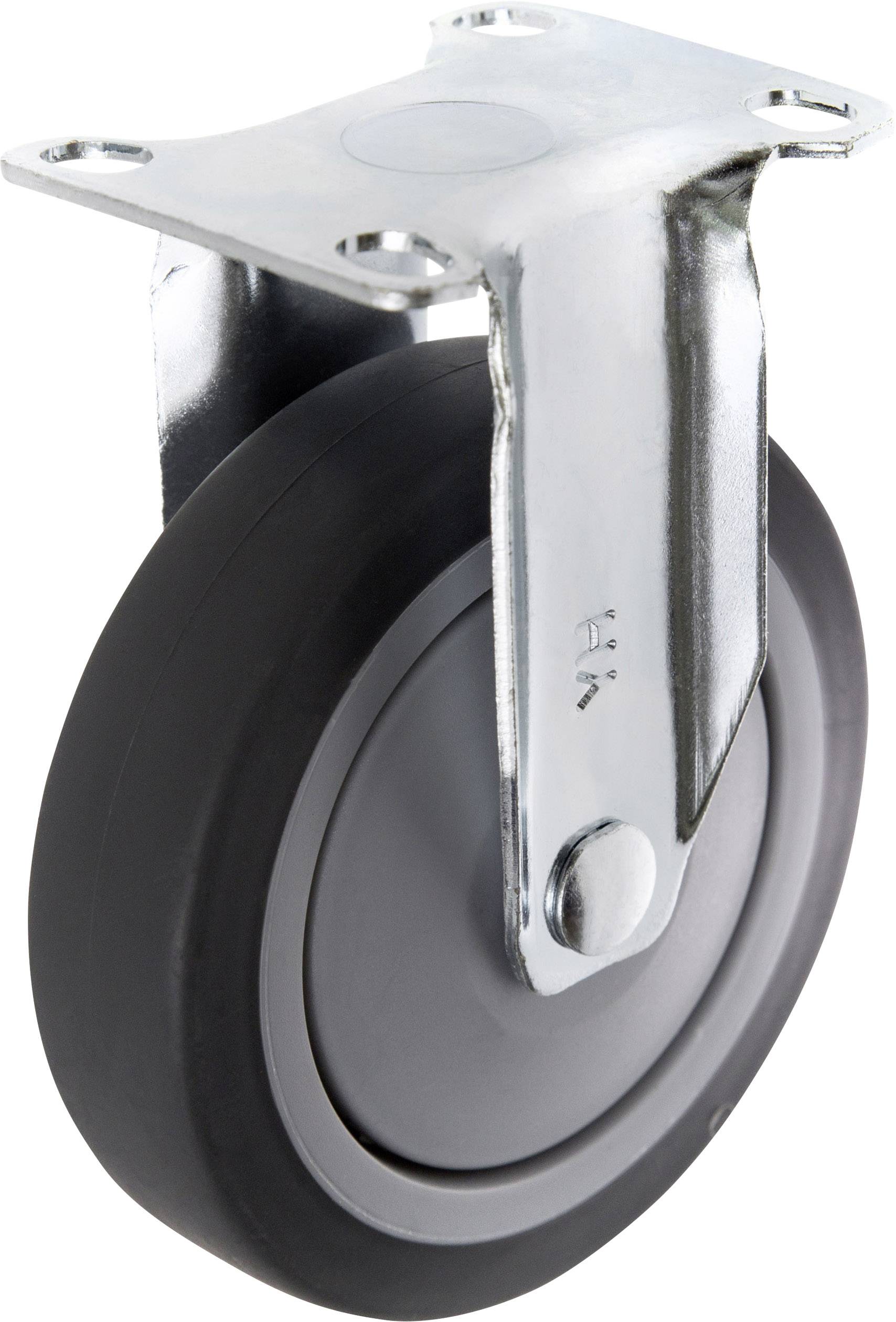 TOOLCRAFT TO-5137923 Pevné kolečko s konstrukční deskou 100 mm nosnost (max.): 65 kg