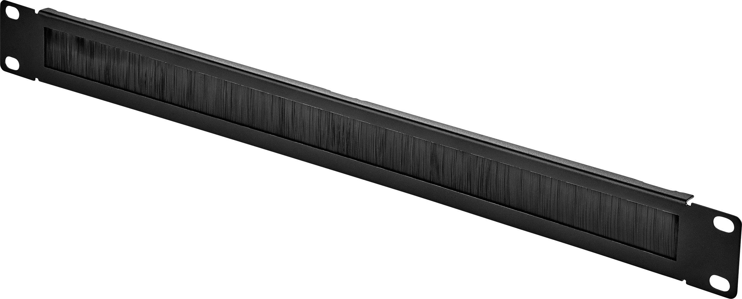 Patch panel 19" se štěrbinovou lištou pro vedení kabelů, určený pro čisté a přehledné zapojení serverových rozvodů.
