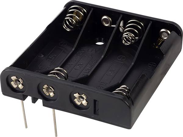 TRU COMPONENTS BH441P bateriový držák 4x AAA póly kontaktu