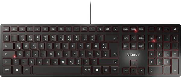 CHERRY KC6000 Slim USB klávesnice německá, QWERTZ černá