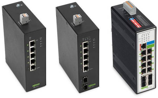 WAGO 852-1417 průmyslový ethernetový switch  10 / 100 / 1000 MBit/s funkce PoE