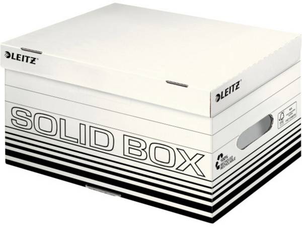 Leitz archivační box 6117-00-01 26.5 cm x 19.5 cm x 37 cm karton bílá, černá 10 ks