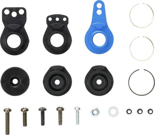 Tamiya 54799 tuningový díl TT-02 Hi-Torque Servo Saver Set s hliníkovou pákou