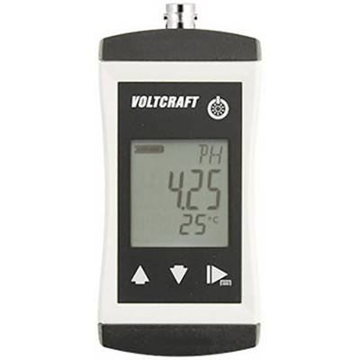 Digitální pH metr ukazuje hodnotu pH 4,25 a teplotu 25°C.