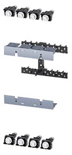 Jednotlivé komponenty osvětlovacího systému, sestávající z LED lamp a kovových držáků, jsou zobrazeny ve vertikálním uspořádání.
