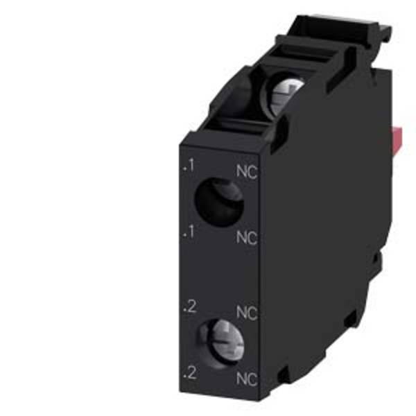 Siemens 3SU1400-1AA10-1PA0 kontaktní modul pro čelní upevnění  2 rozpínací kontakty  kontaktní těleso  1 ks