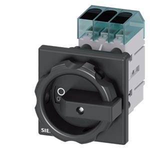 Černý otočný spínač s označeními Zapnuto ('I') a Vypnuto ('O'). Vhodný pro ovládání elektrických zařízení.