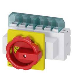Odpínač Siemens 3LD21034VP53, 25 A, 690 V/AC 1 spínací kontakt, 1 rozpínací kontakt červená, žlutá 6pólová 16 mm²
