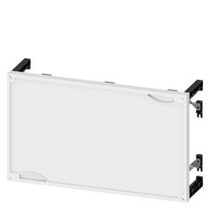 Obrázek zobrazuje bílou obdélníkovou plochu upevněnou na černém rámu.