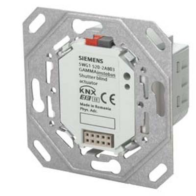 Sběrnicový aktor GAMMA instabus od Siemens, zařízení řízené KNX pro ovládání rolet nebo žaluzií, určené k montáži do elektrických krabic ve zdi.