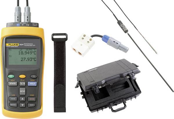 Fluke Calibration 1524-P2-256 referenční teploměr, typ senzoru PRT, přesný termistor, termočlánek, funkce dataloggeru