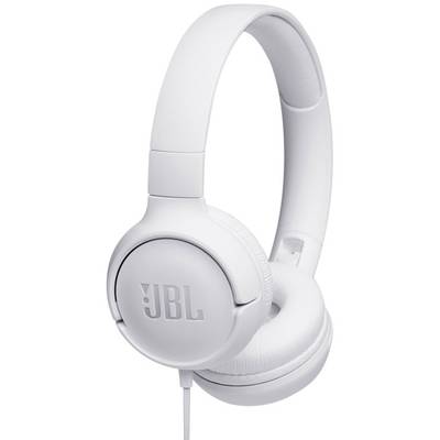 JBL Tune 500   sluchátka On Ear  kabelová  bílá  složitelná, headset