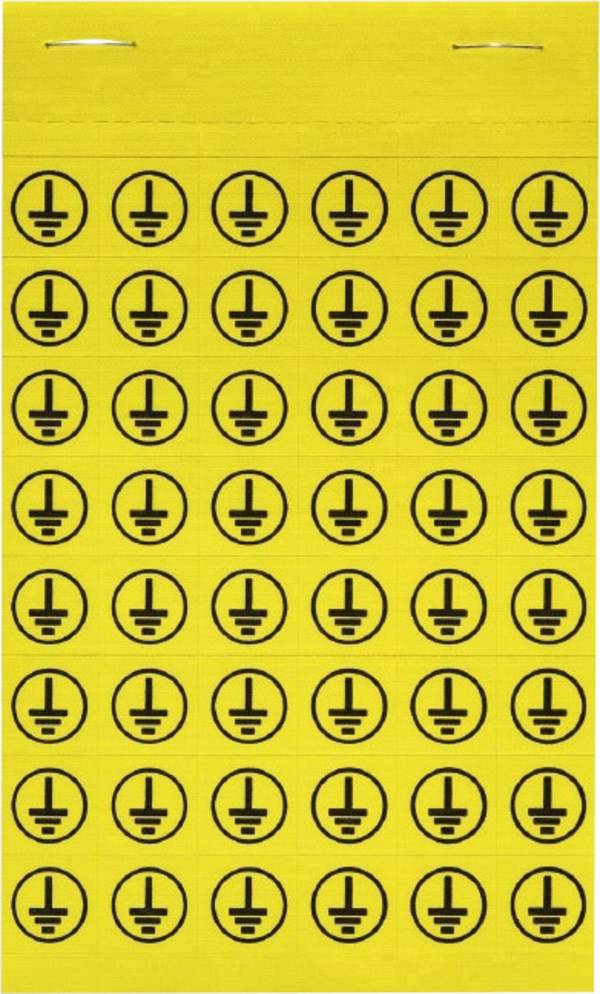 Weidmüller 1685690002 SYMBOL-PACK 14X14 ERDE kabelové značení  14 x 14 mm Barva aktivního pole: žlutá počet štítků: 480